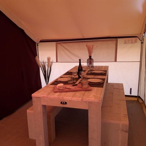 CANVAS AND WOOD TENT 4 people - SAFARI TENT (WITHOUT SANITARY FACILITIES)