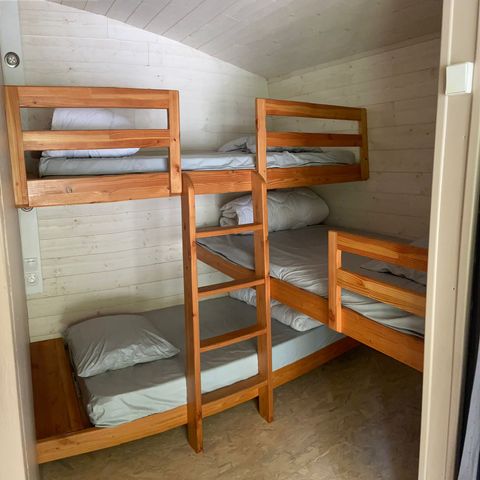 CANVAS AND WOOD TENT 5 people - HUT (WITHOUT SANITARY FACILITIES)