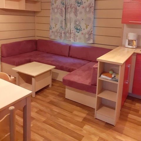 MOBILE HOME 8 people - Standard 24-34m² - 3 bedrooms - covered terrace + TV