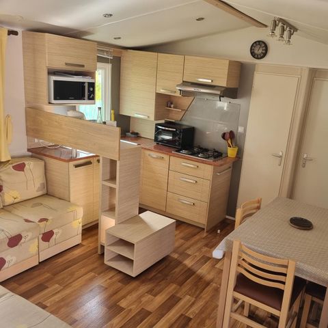 MOBILE HOME 6 people - Comfort 22-28m² - 2 bedrooms - covered terrace + TV