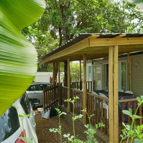 MOBILE HOME 6 people - Comfort 22-28m² - 2 bedrooms - covered terrace + TV