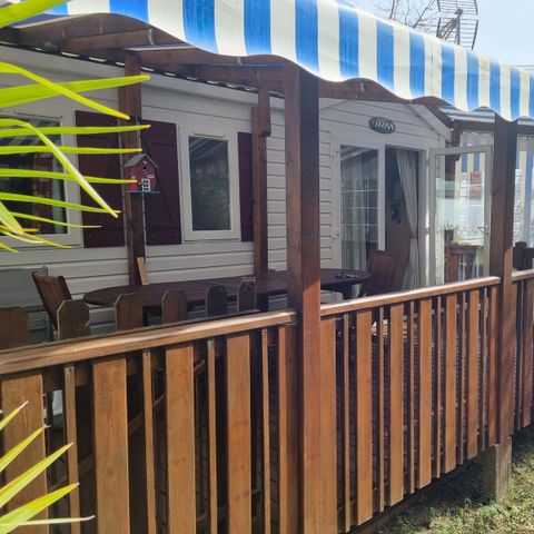 MOBILE HOME 8 people - Comfort 24-34m² - 3 bedrooms - covered terrace + TV