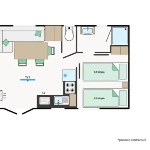 MOBILE HOME 4 people - Mobile-home PREMIUM OPALE**** 4 People
