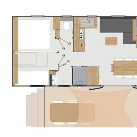 MOBILE HOME 8 people - Mobile-home ROSEE**** sleeps 8