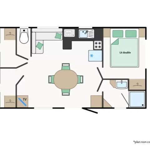 MOBILE HOME 6 people - RECIF*** Mobile Home sleeps 6
