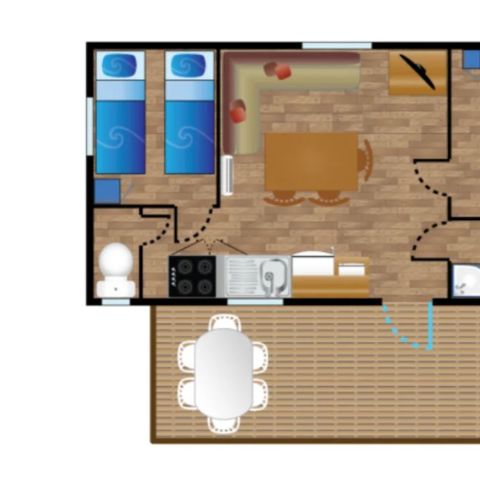 MOBILE HOME 4 people - Mobile-home LAGON**** sleeps 4
