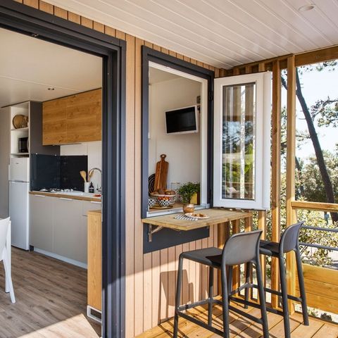 MOBILE HOME 4 people - FAMILY PREMIUM, 28 m² with air conditioning