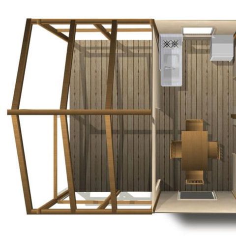 MOBILE HOME 4 people - TOILÉ NATURE CLASSIC 20 m² without sanitary facilities