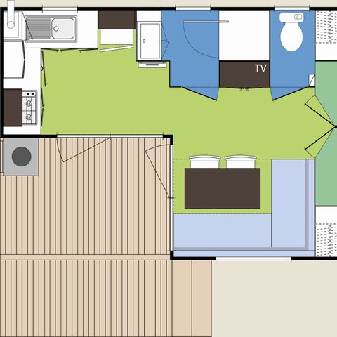 Mobile home 4 persons - ALBIZIA