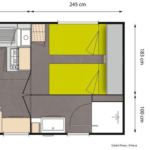 Mobile home 4 persons - LISERON