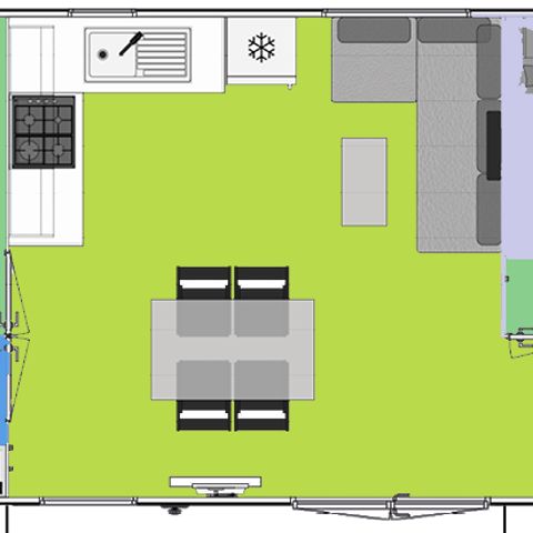 Mobile home 4 persons - Cottage Macéron