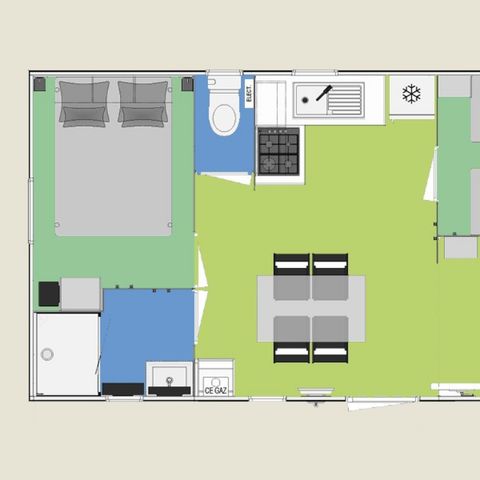 Mobile home 4 persons - Cottage Iberis
