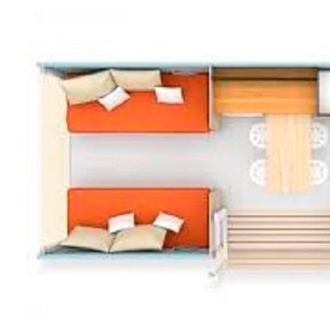 CANVAS AND WOOD TENT 4 people - 2019 Coco Sweet 2 bedrooms