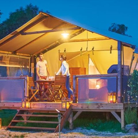 CANVAS AND WOOD TENT 5 people - Lodge Kenya 5 pers - 2 bedrooms