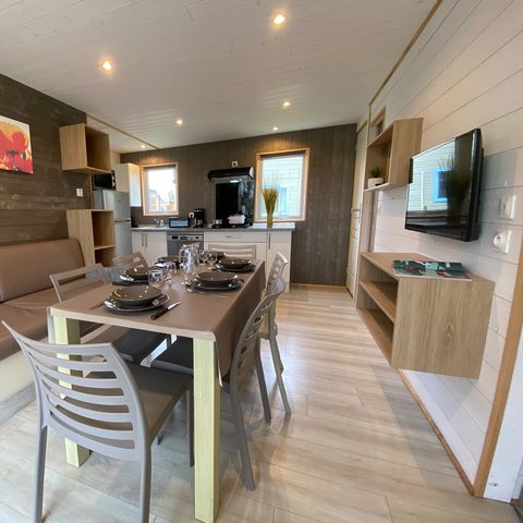 CHALET 7 people - PREMIUM 50m² (3 bedrooms) + terrace + TV + LV + Plancha + Air conditioning