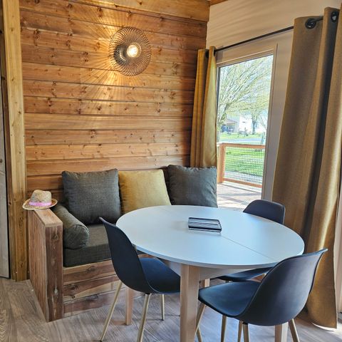 MOBILE HOME 6 people - Premium 56 m² (3 bedrooms) including enclosed semi-covered terrace + Air conditioning + TV + LV + Plancha