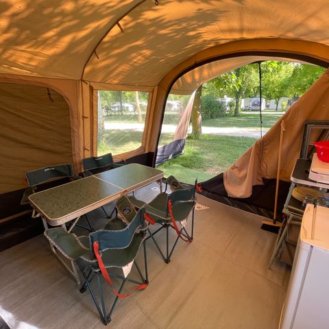 CANVAS AND WOOD TENT 5 people - Fully equipped tent package