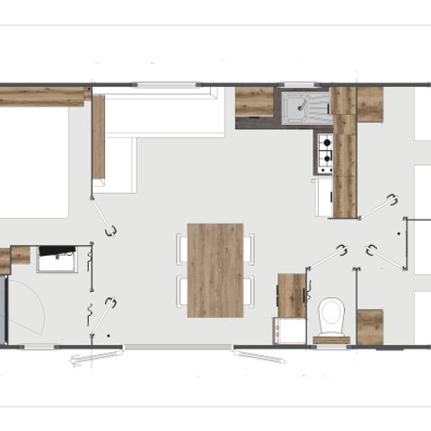 MOBILE HOME 6 people - 3 bedrooms