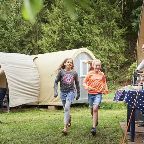 Canvas and wooden tent 4 persons - COCO SWEET without sanitary facilities