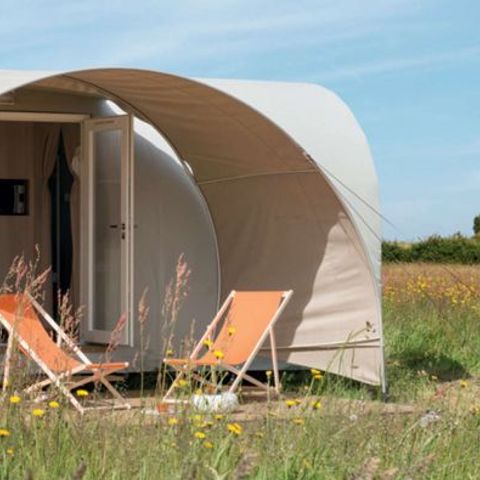 Canvas and wooden tent 4 persons - COCO SWEET without sanitary facilities