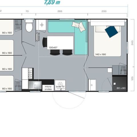 Mobile home 6 persons - Mobile home super titania 3