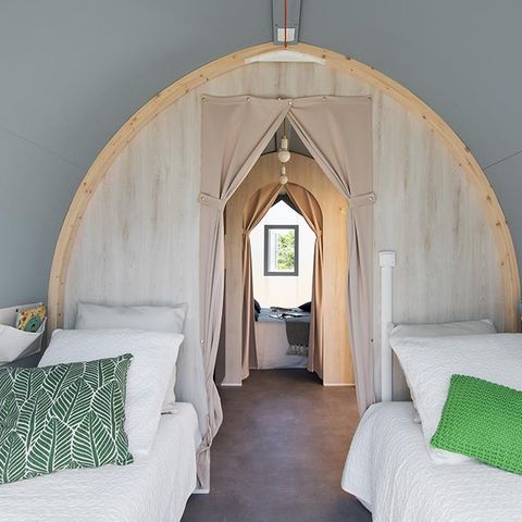 Canvas and wooden tent 2 persons - Bungalow Coco sweet