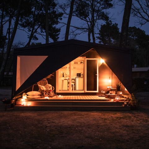 CANVAS AND WOOD TENT 4 people - Coco sweet salle d'ô