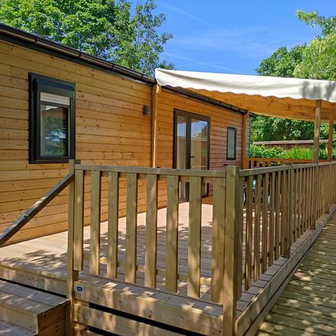 MOBILE HOME 4 people - 30m² mobile home (2 bedrooms) + large 15m2 semi-covered terrace - PRM access