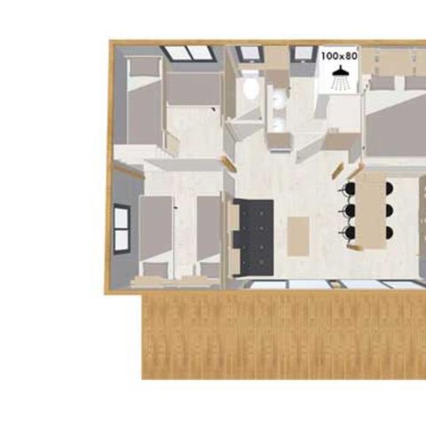 CHALET 6 people - Chalet Loisir sleeps 6, 3 bedrooms 35m².