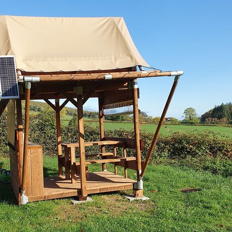 CANVAS AND WOOD TENT 2 people - Standard Bivouac Tent - 5m² - France