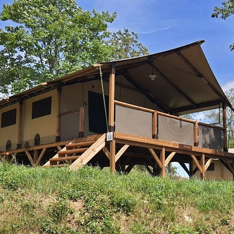 LODGE 5 people - Tente Ecolodge Premium 34m² - 2 bedrooms - covered terrace
