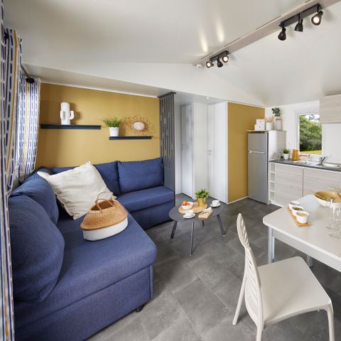 MOBILE HOME 6 people - Mobile home Premium 35m² - 3 bedrooms - Lake view - covered terrace - TV - air conditioning