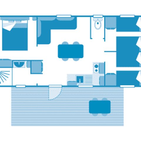 MOBILE HOME 7 people - Cottage 6/7p 3ch ***