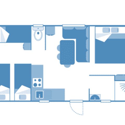 Mobile home 6 persons - Cottage 4/5p 2ch ***