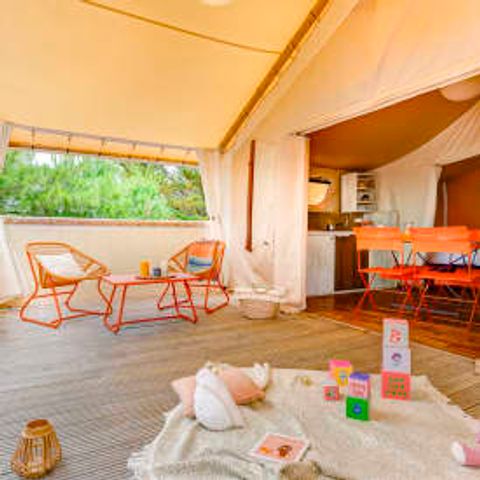 CANVAS AND WOOD TENT 4 people - Lodge 4p 2ch ***