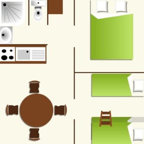 CANVAS BUNGALOW 5 people - 25m² Bengali canvas bungalow