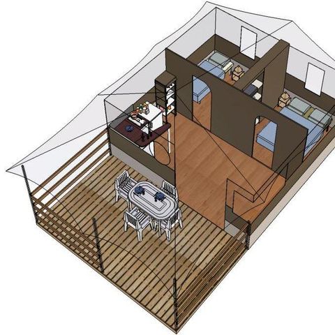 TENT 5 people - FREEFLOWER COMFORT LODGE