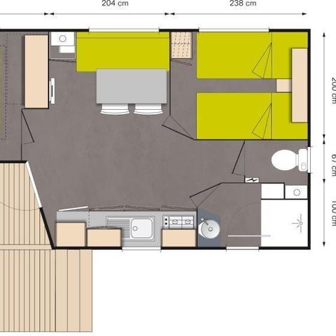 MOBILE HOME 4 people - COMFORT