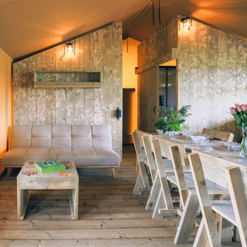 CANVAS AND WOOD TENT 8 people - SAFARI LODGE 7/8 persons