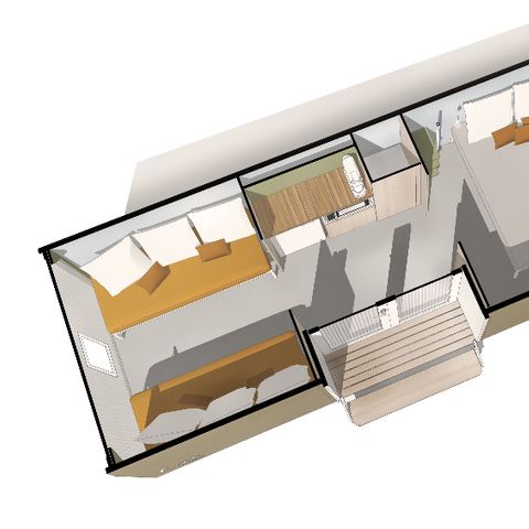 UNUSUAL ACCOMMODATION 4 people - Coco Sweet - 2 bedrooms - No sanitary facilities