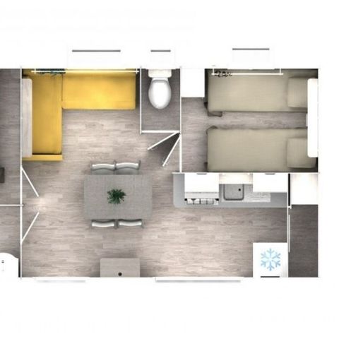 Mobile home 6 persons - Mobil-home Evasion 6 people 2 bedrooms 28m² - mobile home for 6 people