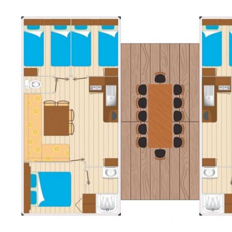 Mobile home 12 persons - Mobile home Tribu 12 people 6 bedrooms 2 bathrooms