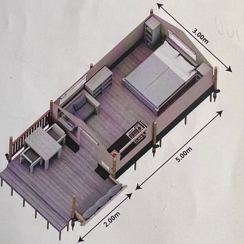 TENT 2 people - Safari Outstanding tent without sanitary facilities