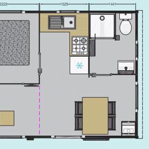 MOBILE HOME 4 people - 1 bedroom
