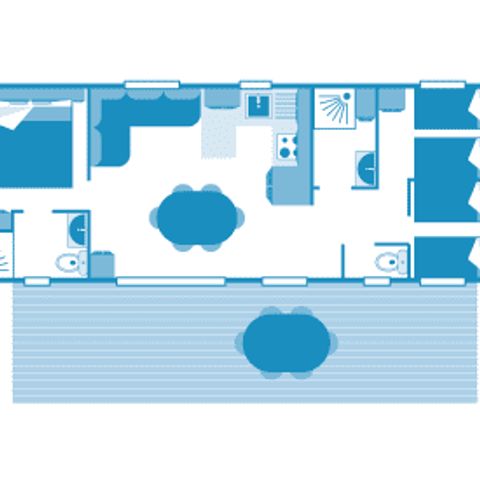 Mobile home 6 persons - Cottage 6p 3ch 2SdB ***