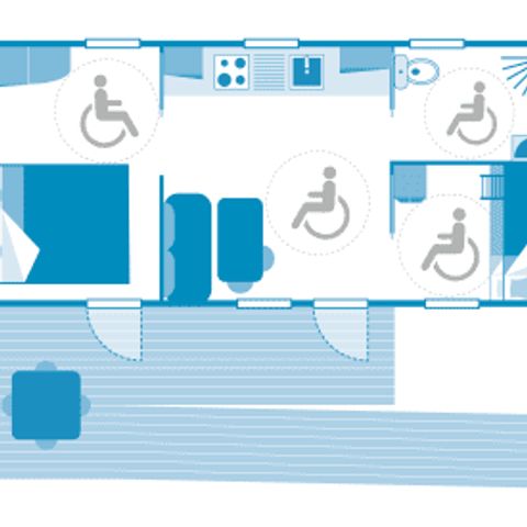 Mobile home 4 persons - Cottage PMR 4p 2ch ****