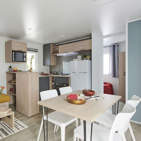 MOBILE HOME 6 people - LUXURY 3 BEDROOMS - AIR CONDITIONING + TV