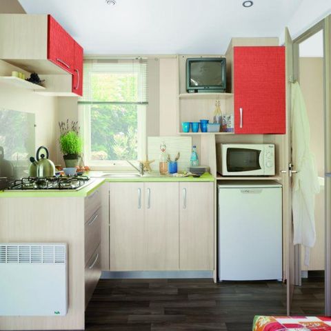 MOBILE HOME 4 people - Standard Mobile-home LOGGIA 25m² - 2 bedrooms + covered terrace 9m² - 2 bedrooms + covered terrace 9m² - 2 bedrooms + covered terrace 9m² - 2 covered terraces