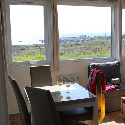 MOBILE HOME 4 people - Mobile home Premium HORIZON 40m² - 2 bedrooms + semi-covered terrace 15m² - Sea view