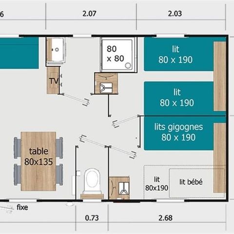 MOBILE HOME 6 people - Lodge 87